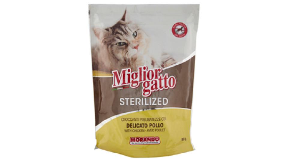 Miglior Gatto Sterilized Croccanti Prelibatezze con Delicato Pollo