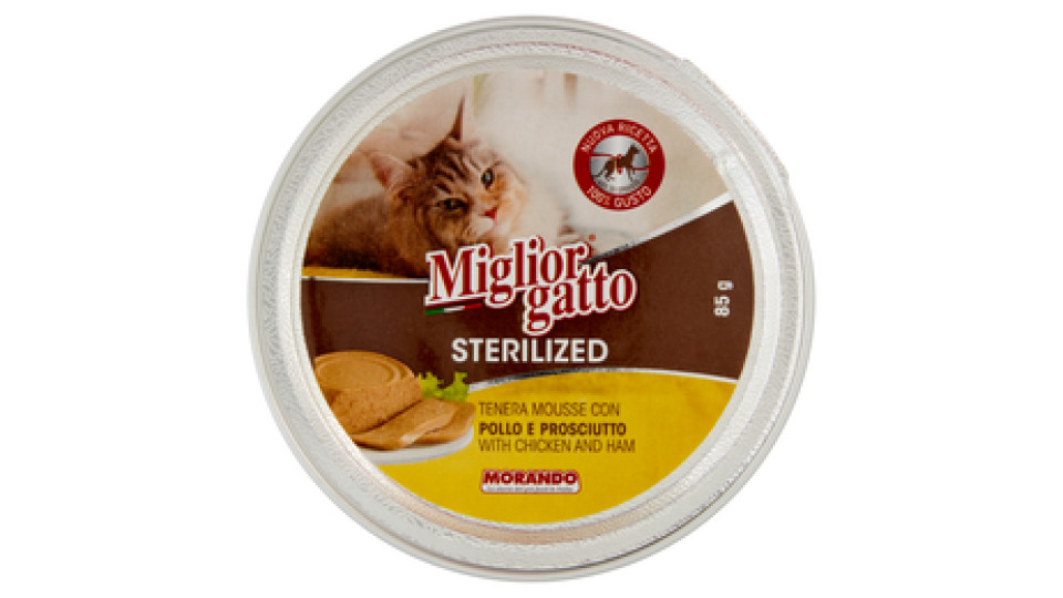 Miglior Gatto Sterilized Mousse con Pollo e Prosciutto	85 g
