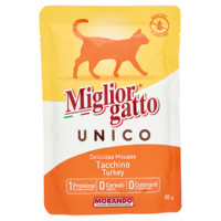 Migliorgatto, Unico Delicata Mousse 100% tacchino