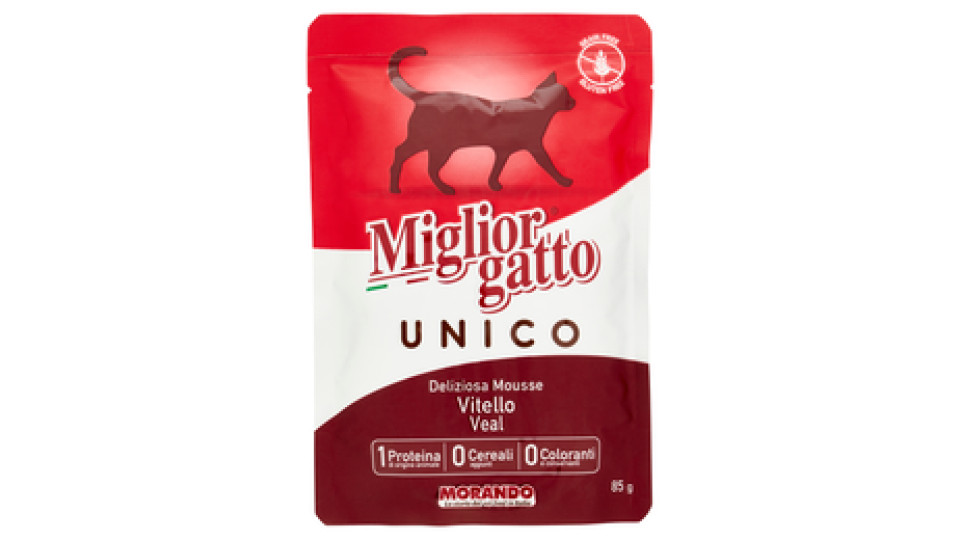 Migliorgatto Unico Delicata Mousse 100% Vitello