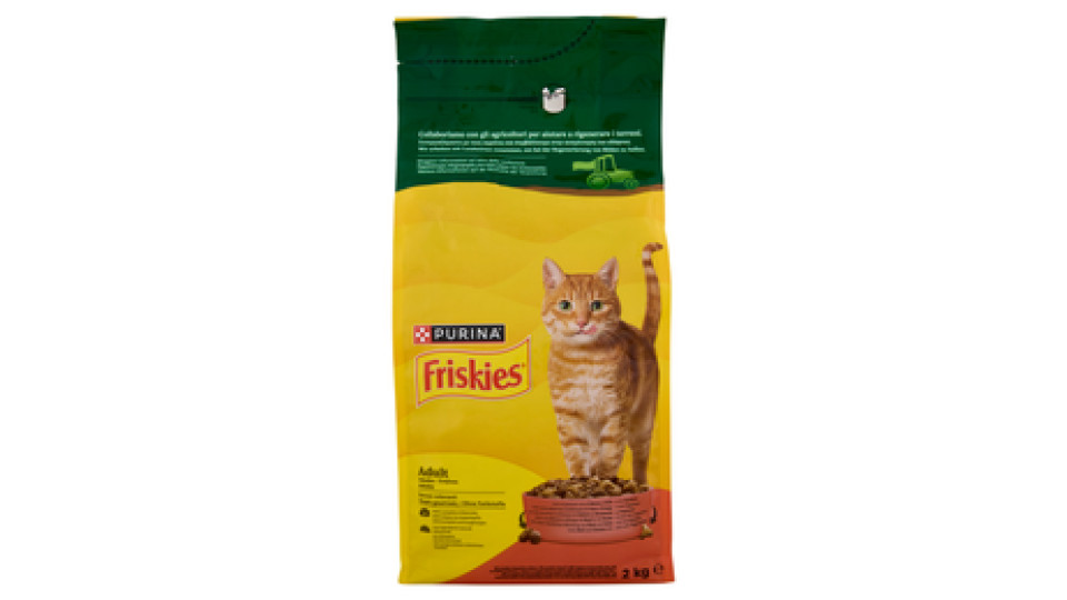 PURINA FRISKIES Gatto Crocchette Adult con manzo, pollo e verdure aggiunte sacco