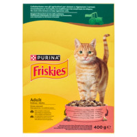 Friskies Purina gatto crocchette adult con manzo, pollo e verdure scatola