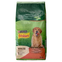 PURINA FRISKIES Cane Crocchette Adulto con manzo, cereali e l'aggiunta di verdure sacco