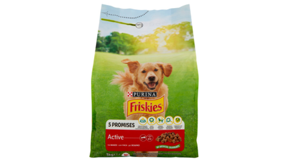 PURINA FRISKIES Cane Crocchette Active sacco