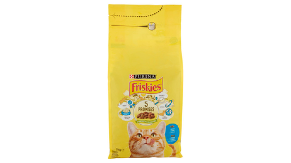 PURINA FRISKIES Gatto Crocchette Adult con Salmone e Verdure sacco