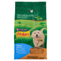 PURINA FRISKIES Vitafit Cane Crocchette Junior con Pollo e l'aggiunta di Latte e Verdure