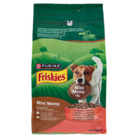 PURINA FRISKIES Cane Crocchette Mini Menu per cani <12kg con manzo