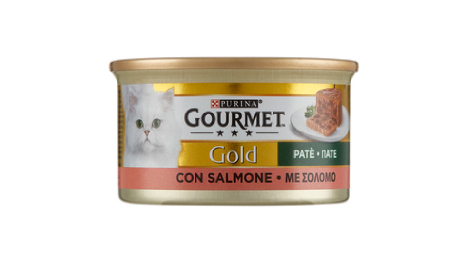 PURINA GOURMET Gold Gatto Patè con Salmone lattina