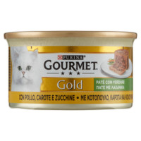 PURINA GOURMET Gold Gatto Patè con Verdure con Pollo, Carote e Zucchine lattina