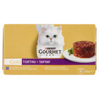 PURINA GOURMET Gold Tortini Gatto con Agnello e Fagiolini, con Tacchino e Spinaci
