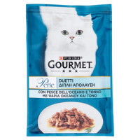 PURINA GOURMET Perle Gatto Duetti di mare con pesce dell'oceano e tonno busta
