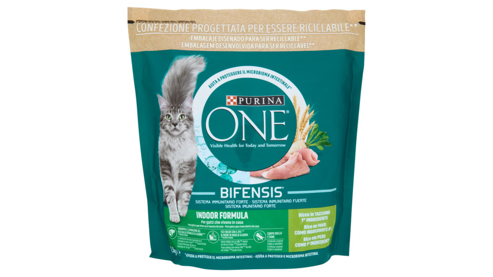 Purina ONE Bifensis Indoor Formula 1,5kg Tacchino