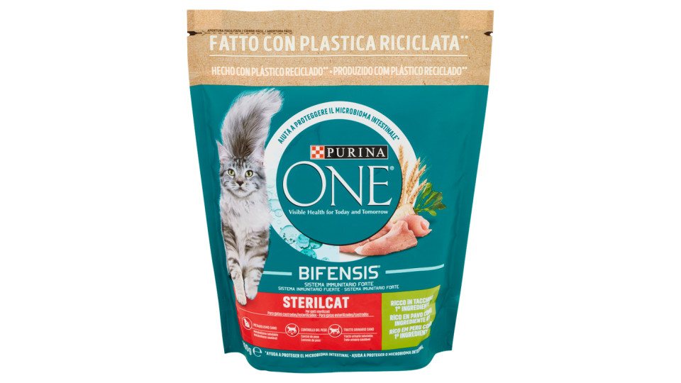 PURINA ONE Bifensis Sterilcat Tacchino e Frumento 800 g