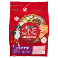 PURINA ONE Medium/Maxi Cane Delicate Ricco in Salmone