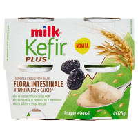 Milk Kefir Plus Flora Intestinale Bianco Cereali 4 x1 25 g