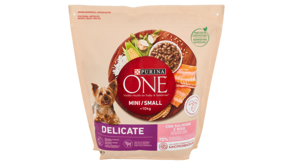 PURINA ONE Mini/Small Delicate con Salmone e Riso 1,5 kg