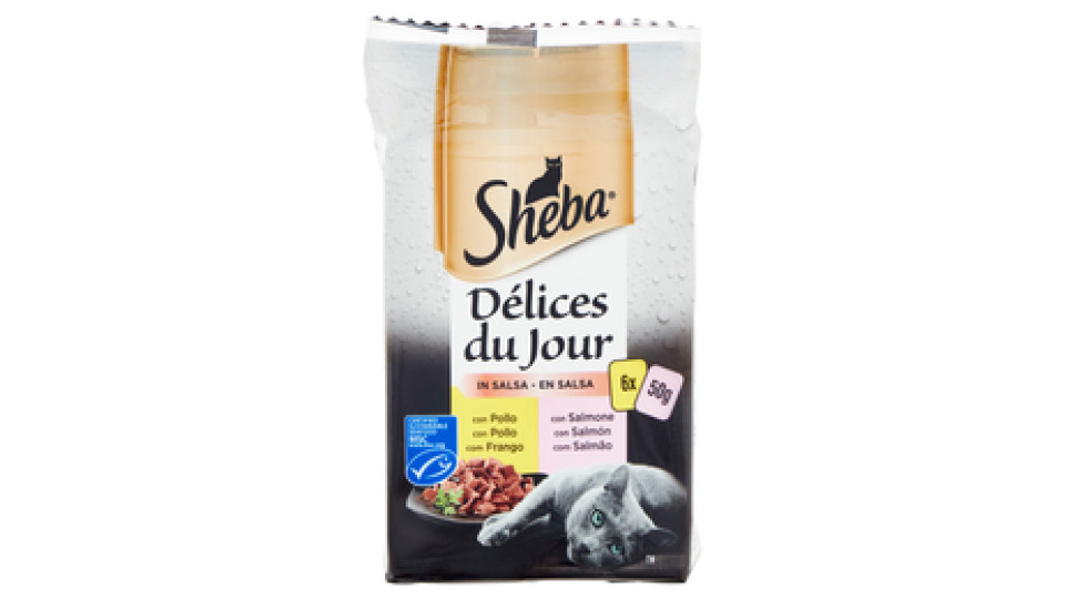 Sheba Délices Du Jour in Salsa Selezione del Mare
