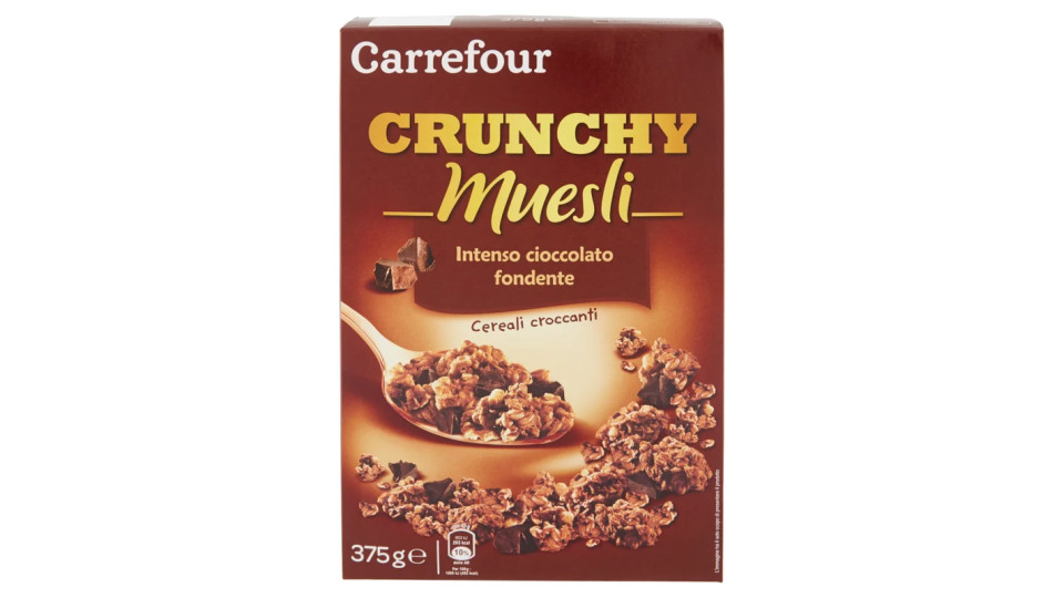 Carrefour Crunchy Muesli Intenso cioccolato fondente
