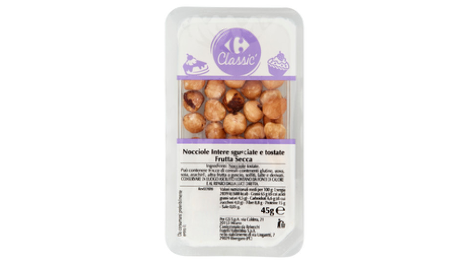 Carrefour Dolci & Decori Nocciole Intere sgusciate e tostate