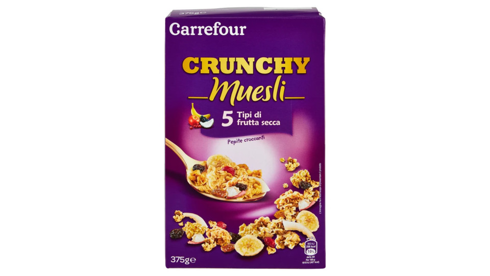 Carrefour Crunchy Muesli 5 Tipi di frutta secca