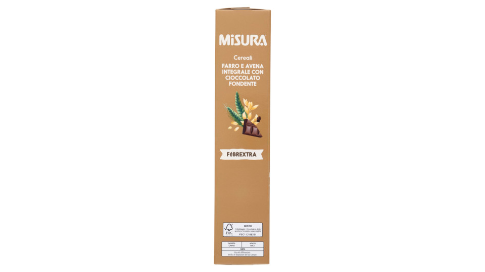 Misura Natura Ricca Muesli Croccante con Farro, Avena e Cioccolato fondente