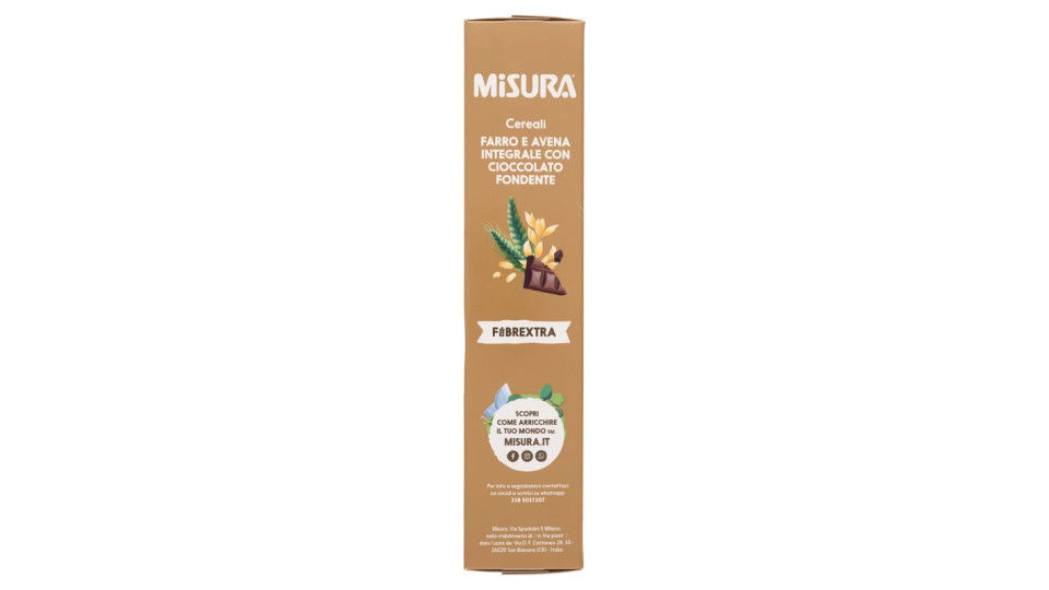 Misura Natura Ricca Muesli Croccante con Farro, Avena e Cioccolato fondente