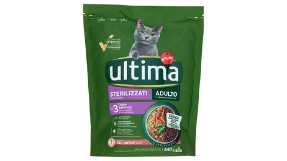 ultima Cat Sterilizzati Adulto 1-10 Anni Salmone 440 g