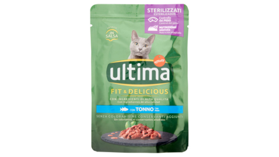 ultima Cat Sterilizzati Fit & Delicious con Tonno in Salsa 85 g