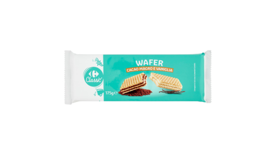 Carrefour Breakky Snack di Wafer al Cacao Magro e alla Vaniglia