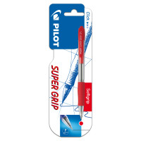 Pilot Penna A Sfera A Punta Fine Supergrip Rosso