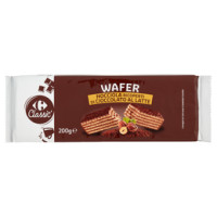 Carrefour Breakky Wafer Ricoperti di cioccolato al latte con crema di nocciola