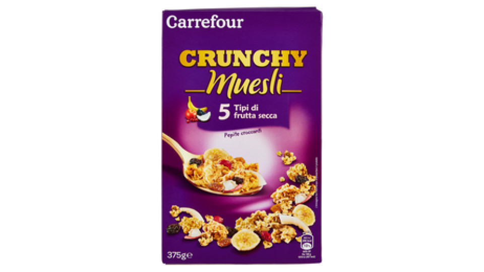 Carrefour Crunchy Muesli 5 Tipi di frutta secca