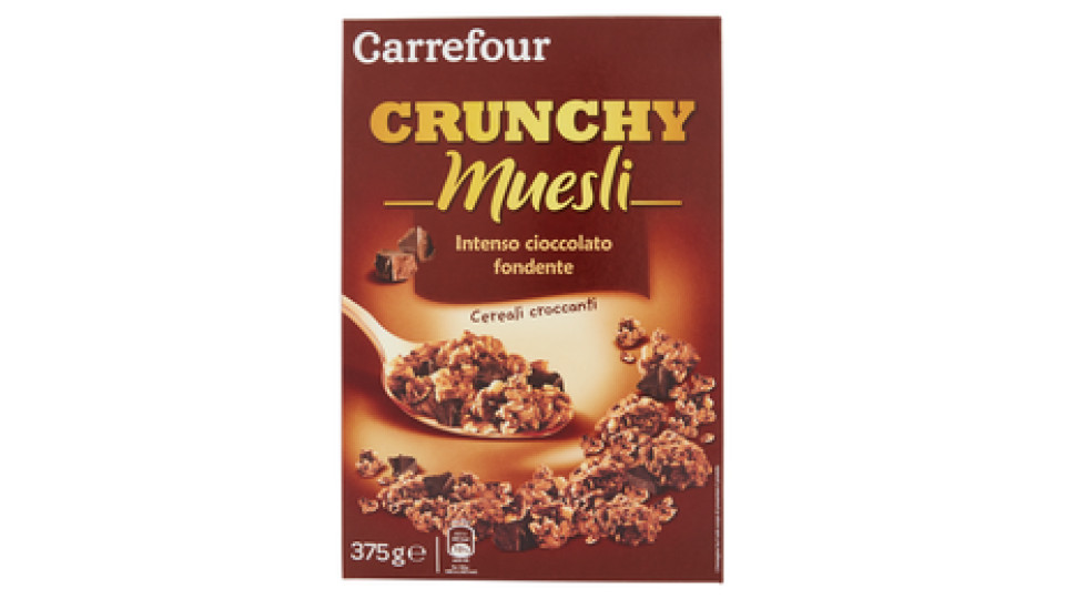 Carrefour Crunchy Muesli Intenso cioccolato fondente