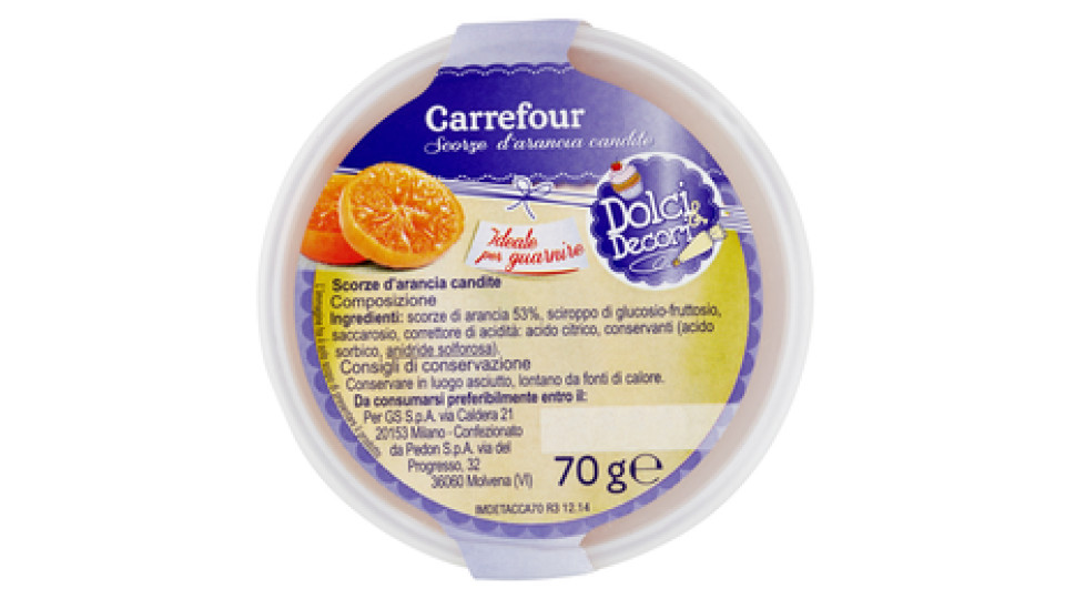 Carrefour Dolci & Decori Scorze d'arancia candite