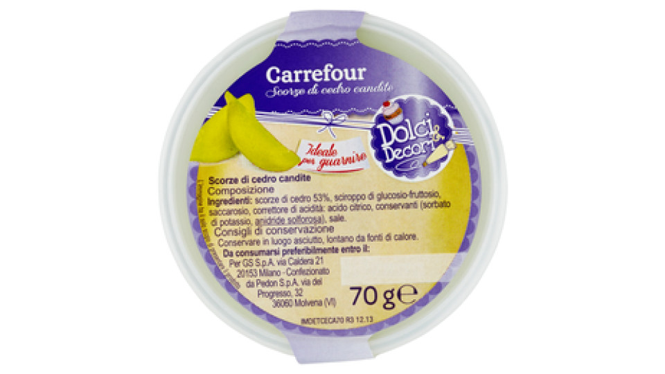 Carrefour Dolci & Decori Scorze di cedro candite