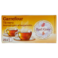 Carrefour Earl Grey Tè nero aromatizzato al bergamotto 25 filtri