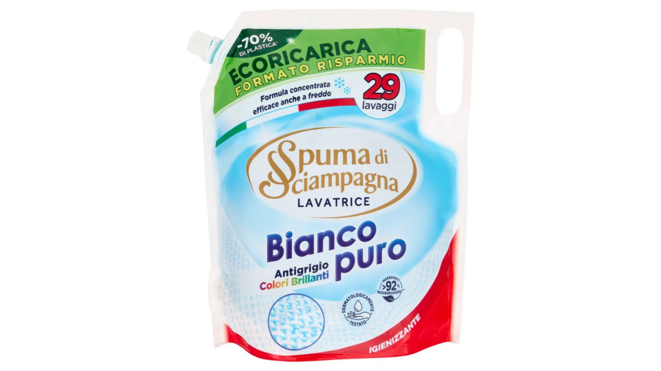 Spuma di Sciampagna Marsiglia Lavatrice Ecoricarica