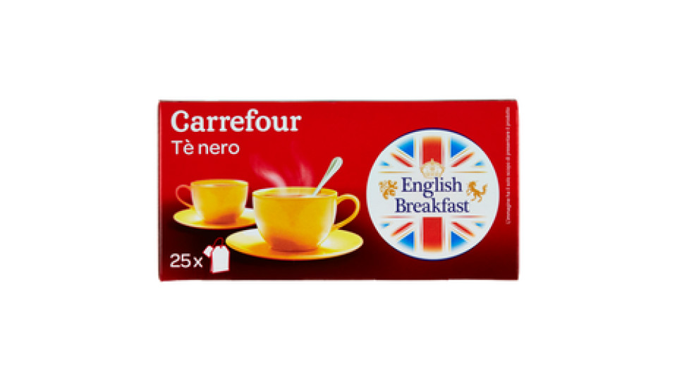 Carrefour English Breakfast Tè nero 25 filtri