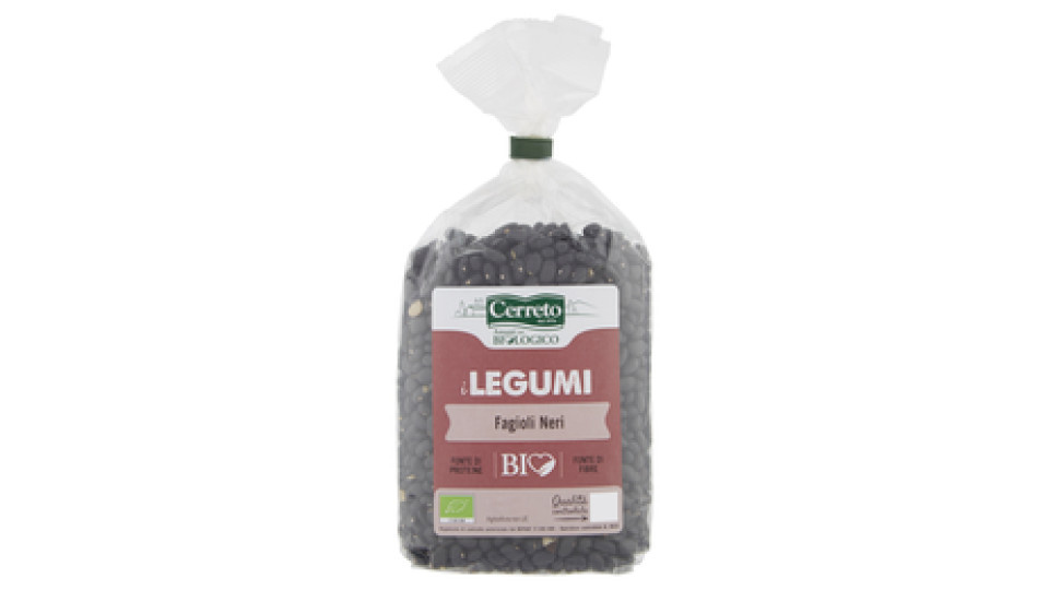 Cerreto, I Legumi fagioli neri biologici