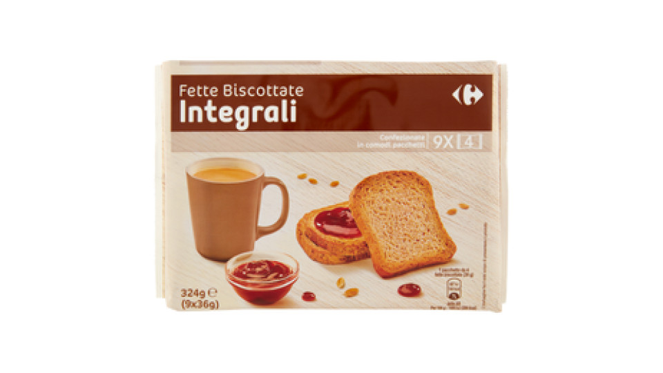Carrefour Fette biscottate Integrali