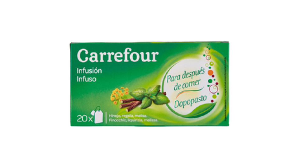 Carrefour Infuso dopopasto 20 filtri