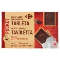 Petit beurre con tavoletta di cioccolato fondente Bio Albon