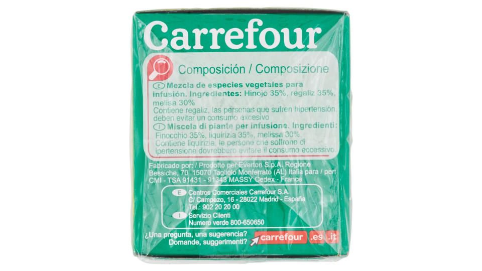 Carrefour Infuso dopopasto 20 filtri