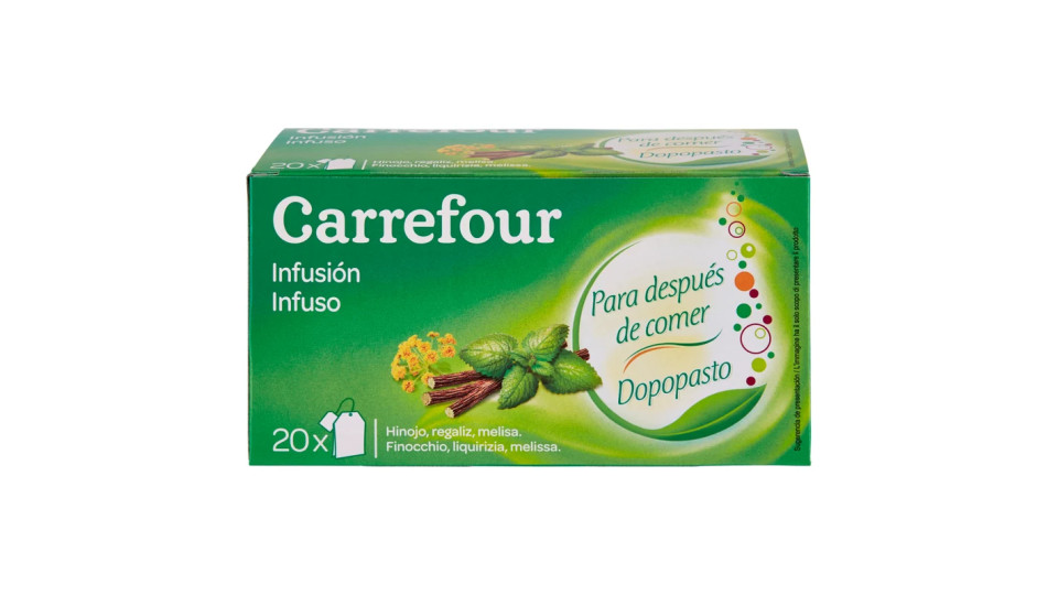 Carrefour Infuso dopopasto 20 filtri