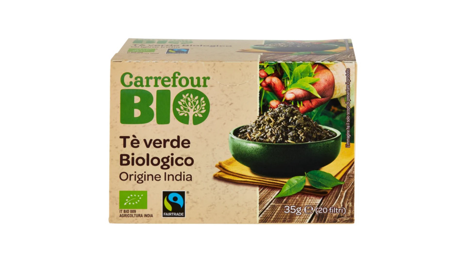 Carrefour Bio Tè verde Biologico Origine India
