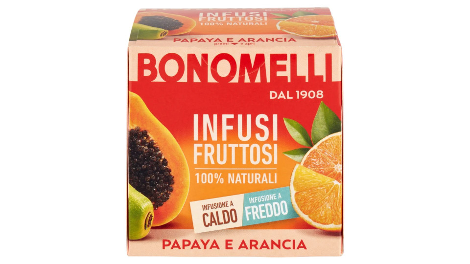 Bonomelli Infusi 100% Naturali Papaya e Arancia 10 Filtri