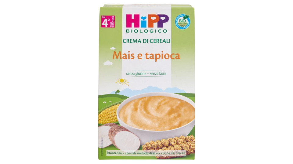 HiPP Biologico Crema di Cereali Mais e tapioca
