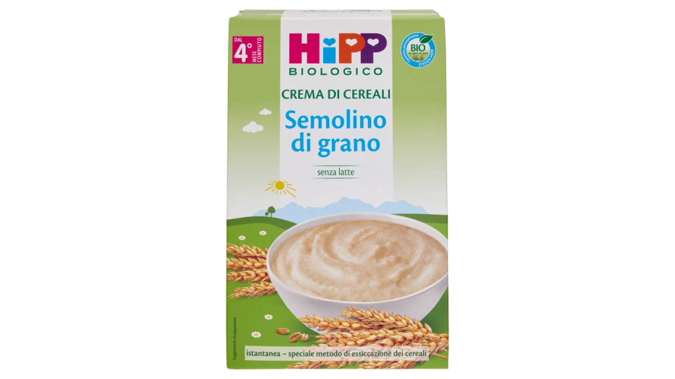 HiPP Biologico Crema di Cereali Semolino di grano