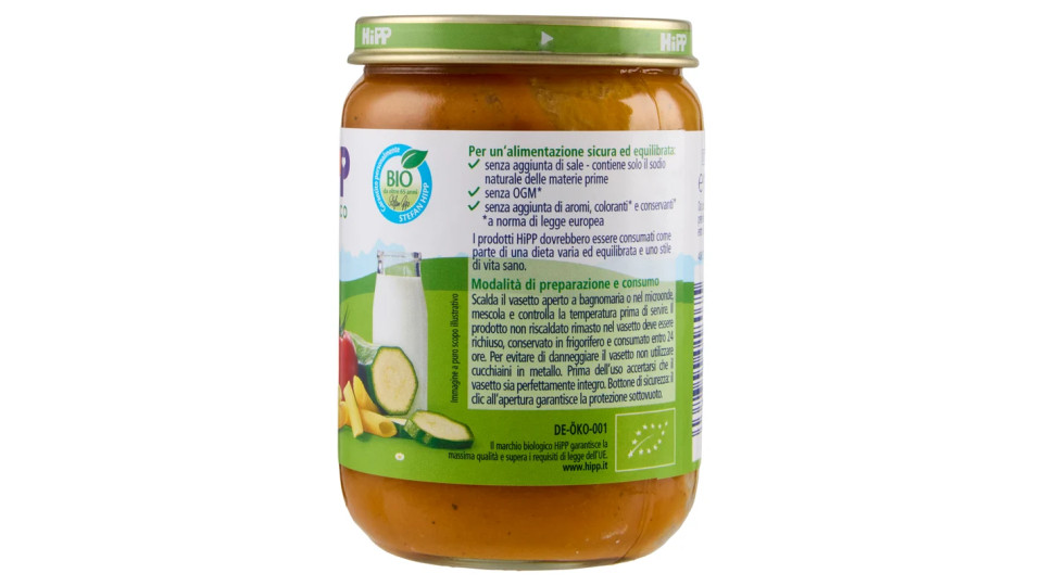 HiPP Biologico Pappa Completa Pastina con tris di verdure