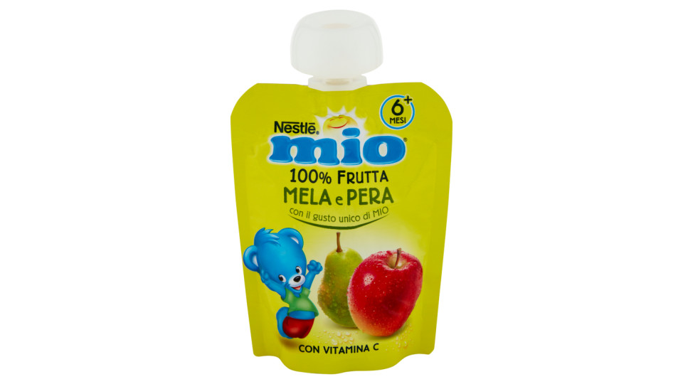NESTLÉ MIO Yogurt Mela Pera Merenda da spremere pouch
